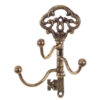Colgador de peltre Blanc MariClò Andromeda con 3 ganchos y llave decorativa