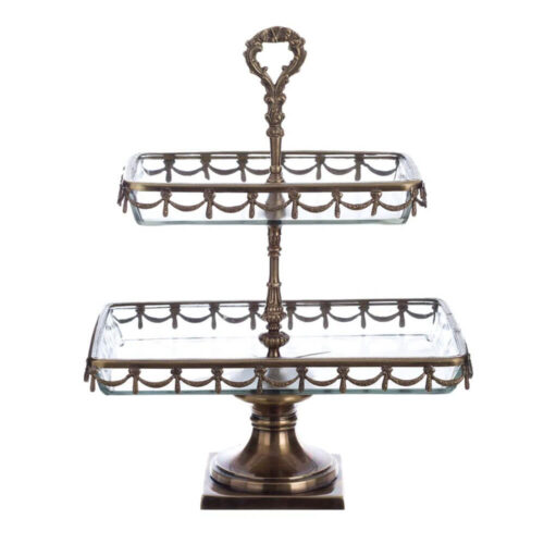 Alternative view of Blanc Mariclò Alzata 2 Piani Artemisia 39 cm