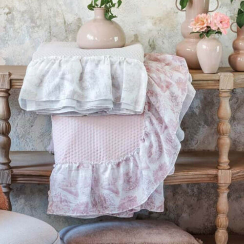 Alternative view of Blanc MariClo' Double couette Toile de Jouy