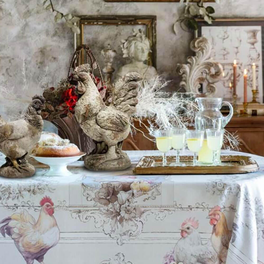 Blanc Mariclo Galletto Contenitore Resina H36 cm Cortile 2 Blanc Mariclo Galletto Contenitore Resina H36 cm Cortile - immagine 2