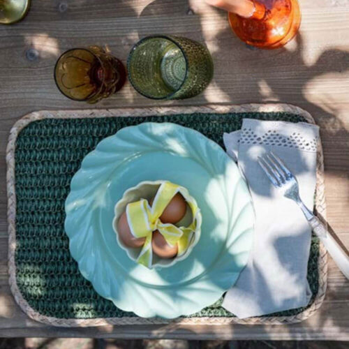 Alternative view of Blanc MariClò Sottopiatto Rettangolare Verde 30x45 cm