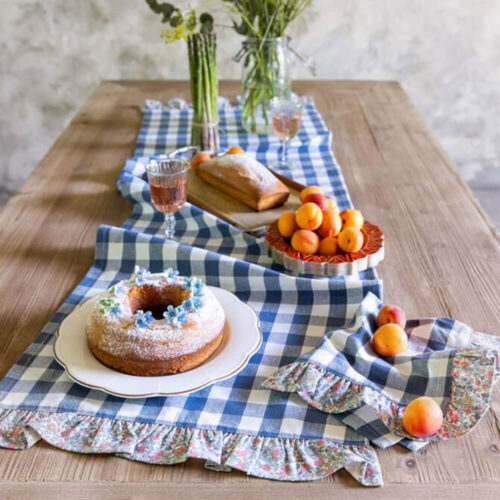 Chemin de table Blanc MariClò Collection Linda 45x150 cm 6 A39639 1