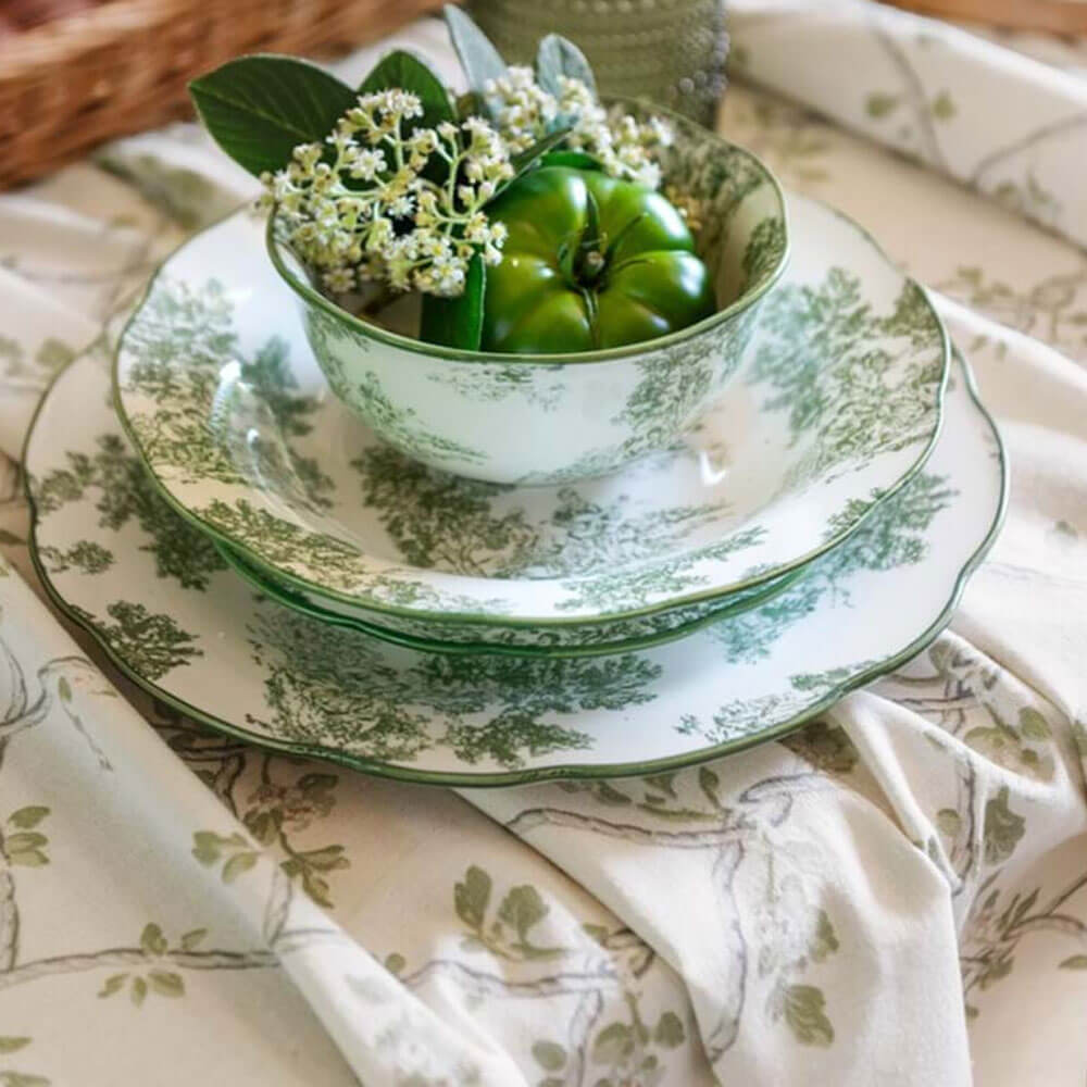 Blanc MariClò Nappe Rami d'Amore 140x180 cm 2 Blanc MariClò Nappe Rami d'Amore 140x180 cm – Image 2