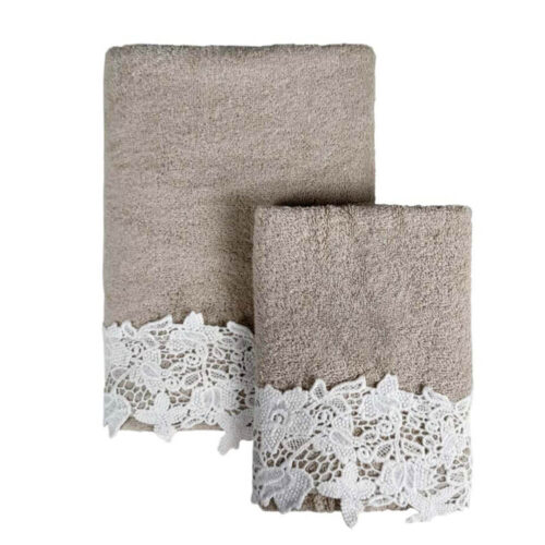 Alternative view of Blanc Mariclò Set Asciugamani Merletto