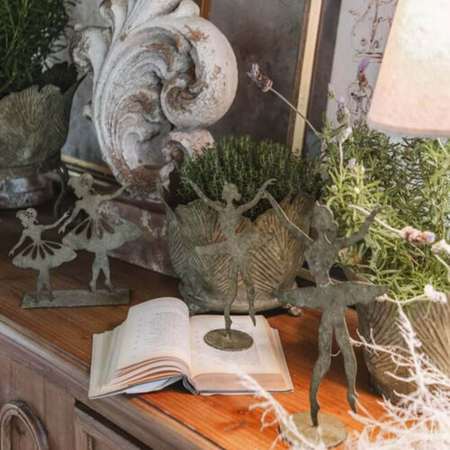 Alternative view of Blanc Mariclò Ballerine in Ferro 18x17 Giardino Segreto