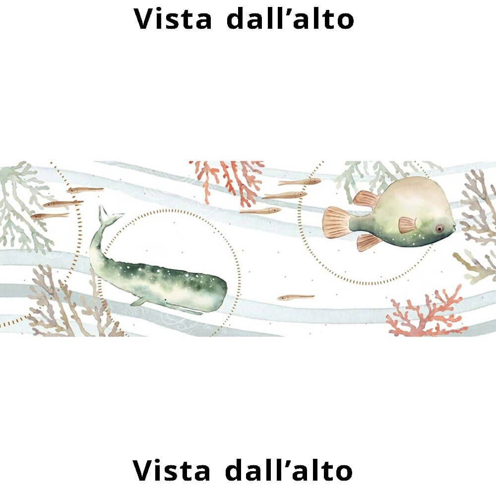 Blanc MariClò Camino de mesa Verde Riviera 50x160 cm 2 Blanc MariClò Camino de mesa Verde Riviera 50x160 cm - Imagen 2