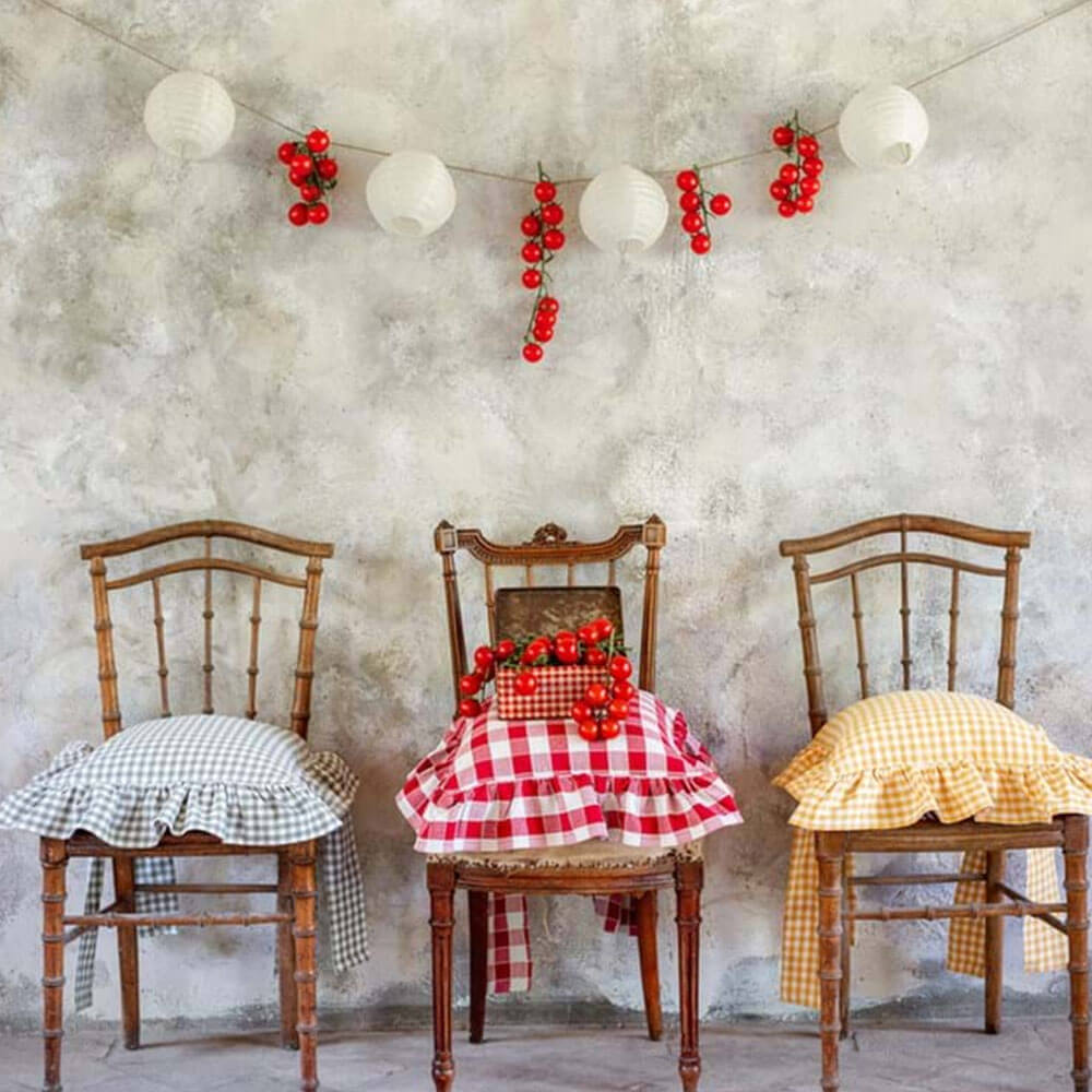 Blanc MariClo’ copricuscino vichy rosso 40x40 2 Blanc MariClo’ copricuscino vichy rosso 40x40 - immagine 2