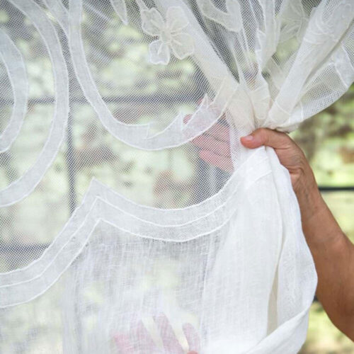 Alternative view of Blanc Mariclò Tenda Soffio 60x160 cm con Ricamo