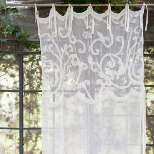 Blanc MariClò Cortina Blow 60x160 cm con Bordado - Imagen 4