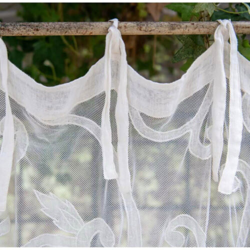 Blanc MariClò Cortina Blow 60x160 cm con Bordado - Imagen 3