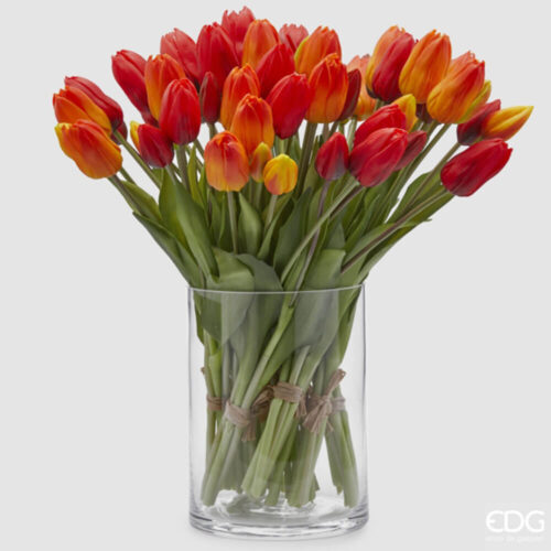 Alternative view of EDG Bouquet 5 Tulipani semichiusi H 40 - 2 colori