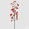 Ramo decorativo con meline rosse artificiali effetto naturale