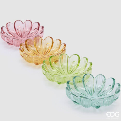 Alternative view of EDG Portacandela Fiore in Vetro H4 D14 cm