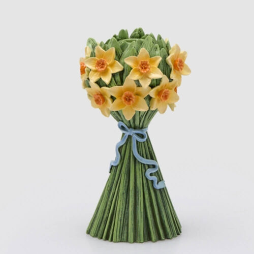 EDG Portacandela Narcisi in Poliresina H20 D10