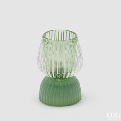 EDG Lampada da Tavolo Verde Biforma Righe LED H13 10 7600258A700