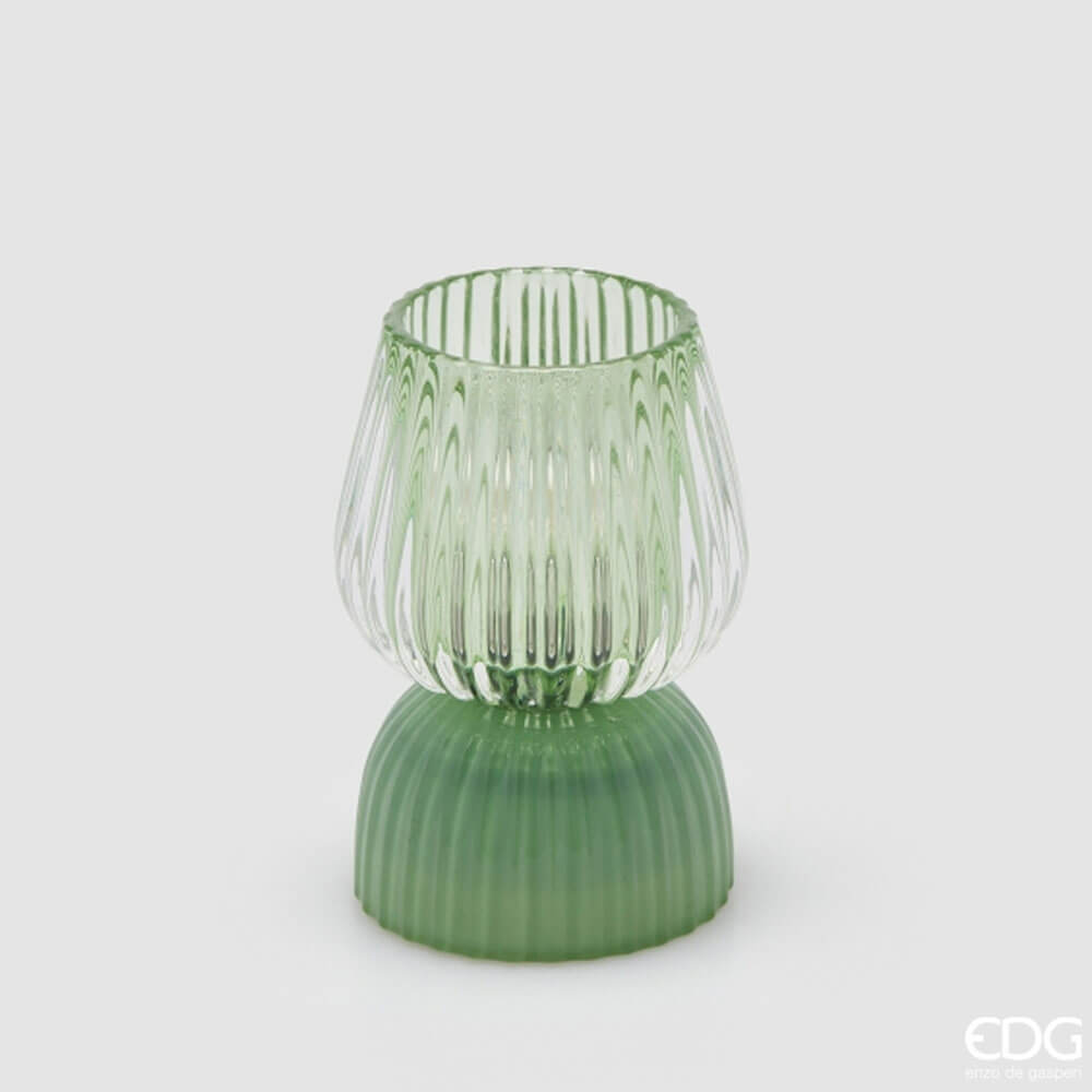 EDG Lampada da Tavolo Verde Biforma Righe LED H13 5 EDG Lampada da Tavolo Verde Biforma Righe LED H13 - immagine 5