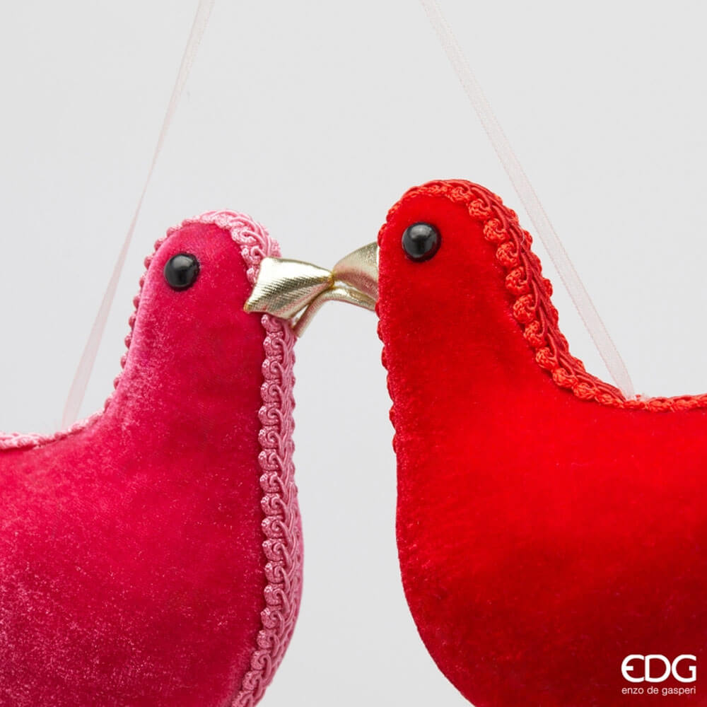 EDG Décoration Coeur avec colombes à suspendre H28 cm – Image 2