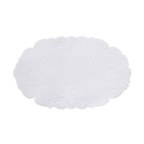 Blanc Mariclò Tovaglietta Ovale Cotone bianco 20x30
