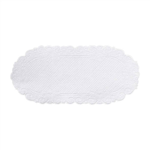 Alternative view of Blanc Mariclò Centrotavola Runner Trapuntato Bianco 45x100