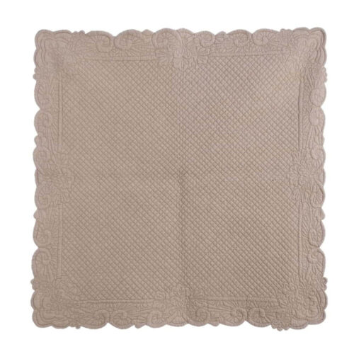 Blanc MariClò Centro de mesa acolchado Beige 90x90 - Imagen 2