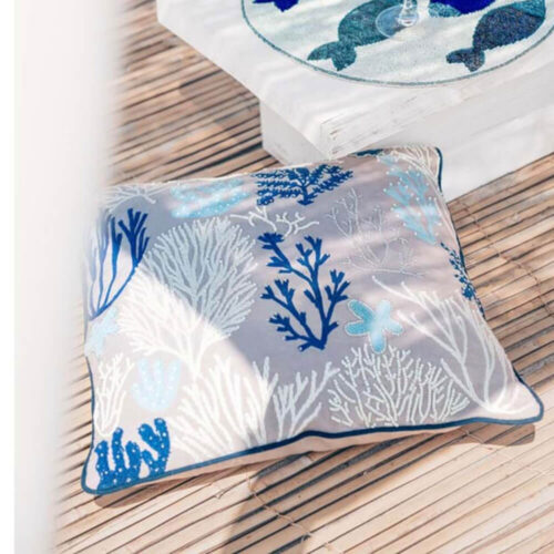 Blanc Mariclò Cuscino Vista Mare Ricamato 45x45 5 A39783 1