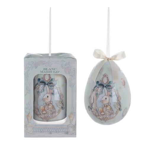 Blanc Mariclo Uovo Pasquale Coniglietti Rococo h 21 cm