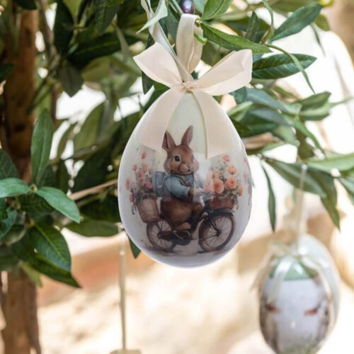 Alternative view of Blanc Mariclo Set 8 Uova Decorate coniglietto in bicicletta