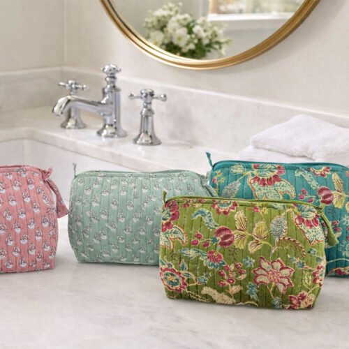 Blanc Mariclò Pouch Indira Blossom 25x25x10 cm