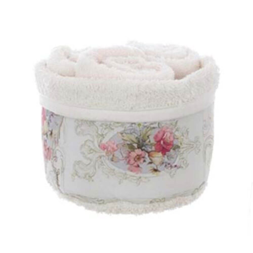 Alternative view of Blanc Mariclò Cestino bianco con 3 Lavette COCO