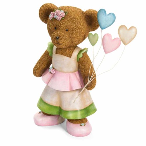 Alternative view of Nuvole di Stoffa Orsa con Cuori Sweet Bear 60 cm