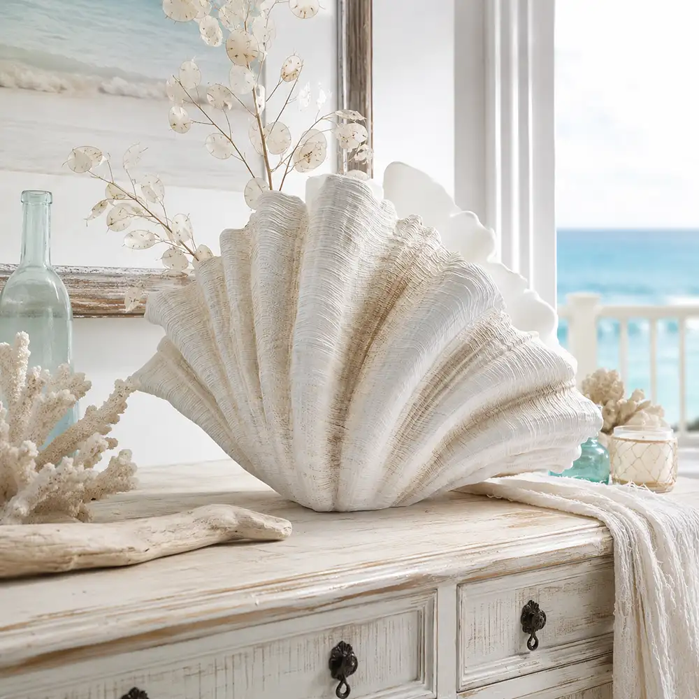 EDG Vase Shell H36 L57 P31 Collection Mer