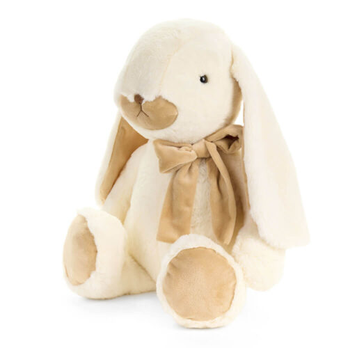 Coniglio peluche bianco Nuvole di Stoffa con fiocco beige, collezione PePen.