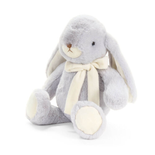 Coniglio peluche grigio Nuvole di Stoffa con fiocco avorio, collezione PePen.