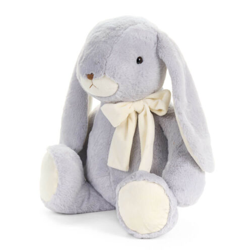 Coniglio peluche grigio Nuvole di Stoffa con fiocco avorio, collezione PePen.