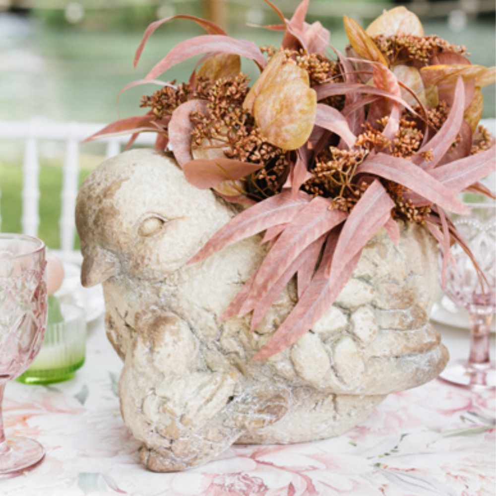 Nuvole di Stoffa Vaso Uccello L 34 cm 2 Nuvole di Stoffa Vaso Uccello L 34 cm - immagine 2