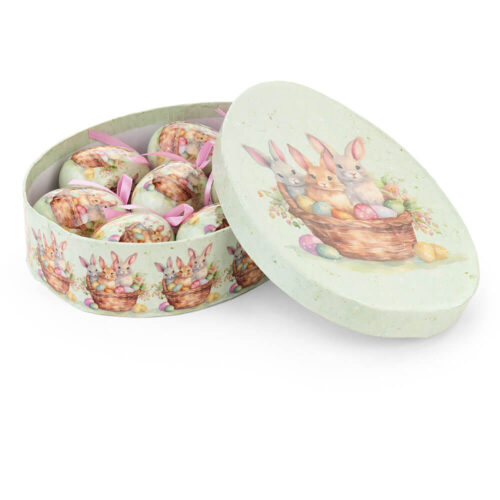 Nuvole di Stoffa Set 8 Uova Decorative PePen H 7,5 cm - immagine 3