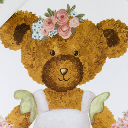 Alternative view of Nuvole di Stoffa Set Vassoio+Paletta Sweet Bear 32 cm