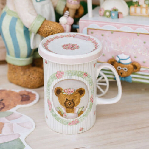 Nuvole di Stoffa Tazza con Coperchio Sweet Bear 380 ml