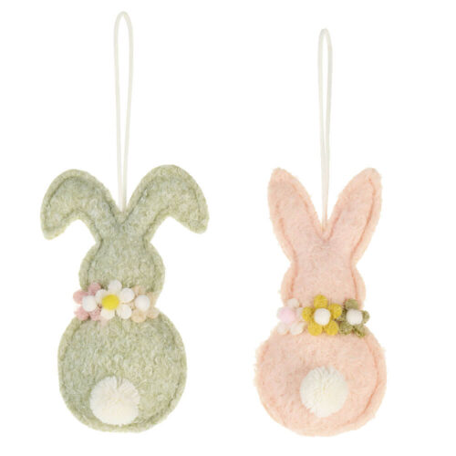 Coniglietti decorativi Nuvole di Stoffa in tessuto da appendere colori pastello