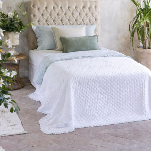 Blanc Mariclò Trapunta 1 piazza e mezza Bianca Petali Uniti