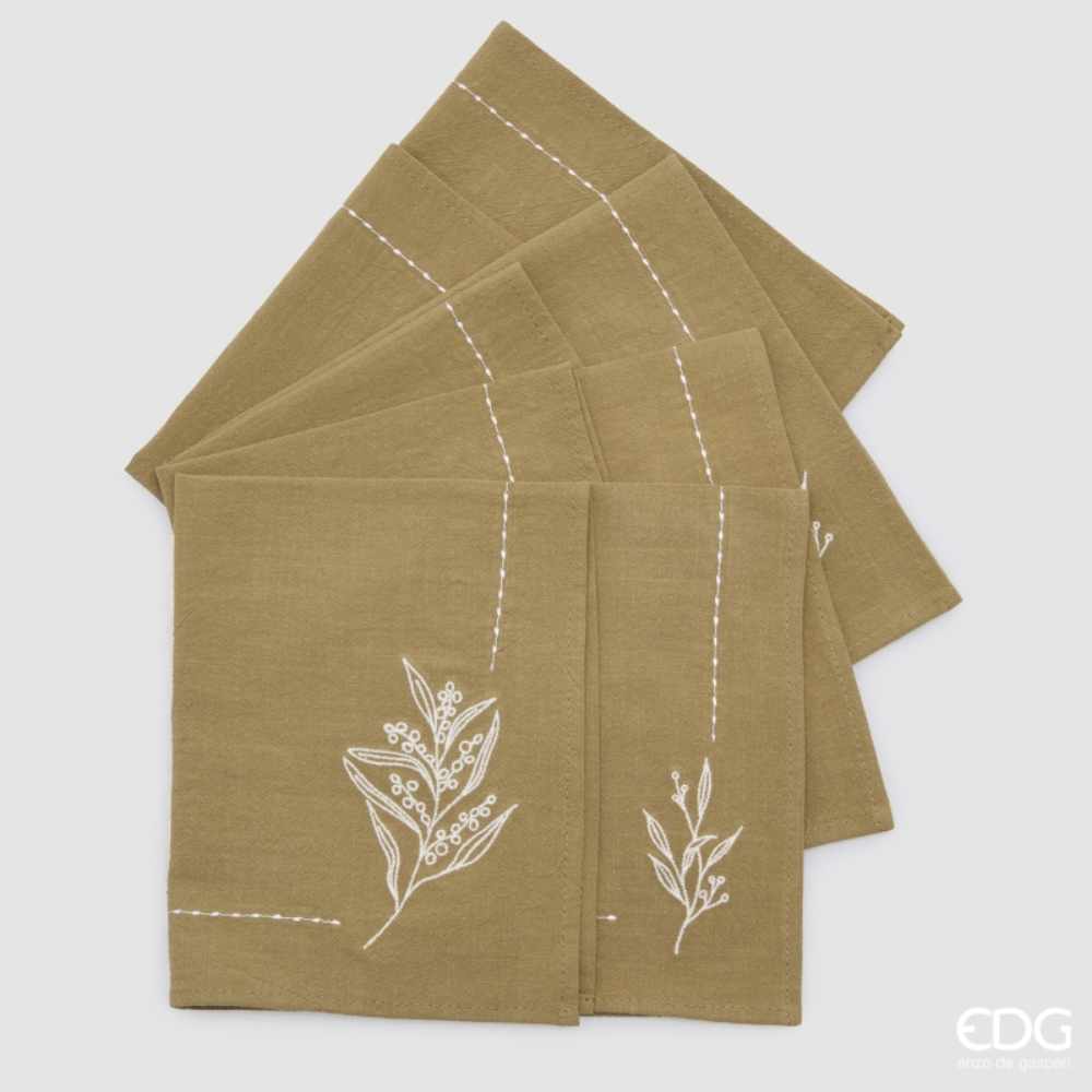 EDG Mantel Rama 130x130 + 4 servilletas 43x43 5 EDG Mantel Rama 130x130 + 4 servilletas 43x43 - Imagen 5