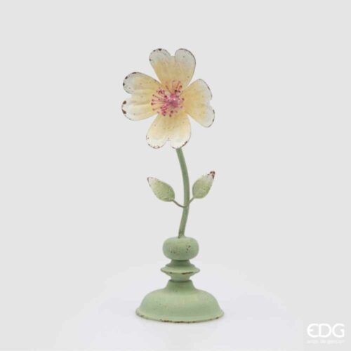 Alternative view of EDG Decoro Fiore in Metallo H29 D10 cm