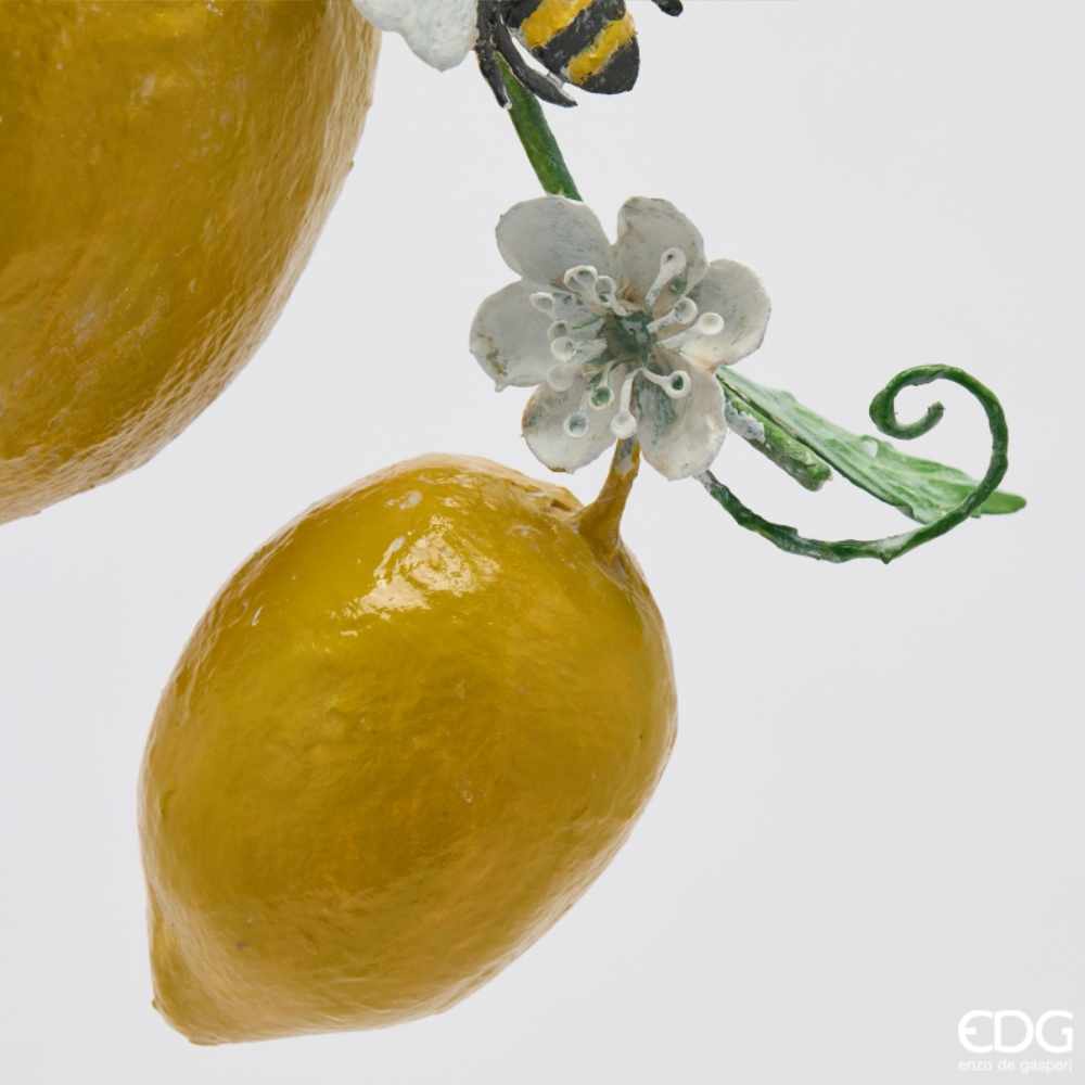 EDG Decoro Limoni con Ape da Appendere H30 cm 2 EDG Decoro Limoni con Ape da Appendere H30 cm - immagine 2