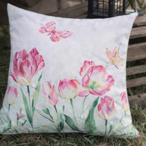 Alternative view of Federa cuscino Tulipe Clodette con Ricamo - 45x45 cm