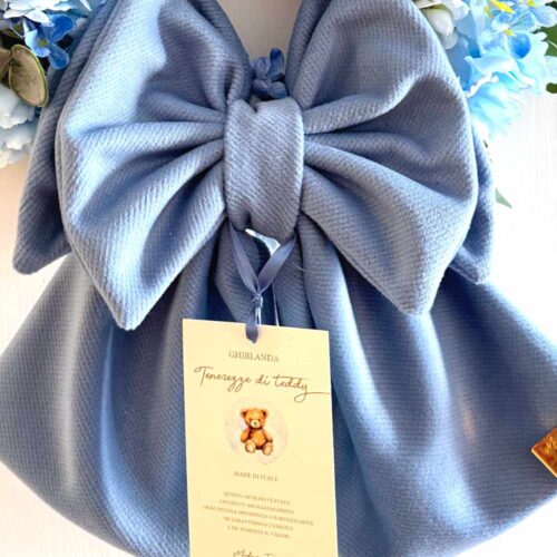 Alternative view of Couronne de naissance Teddy Ø35 cm Bleu clair