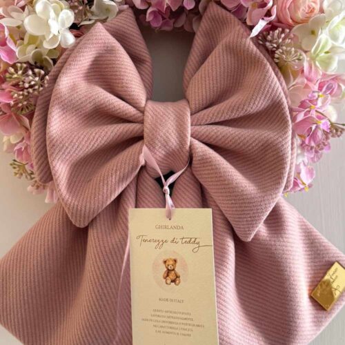 Alternative view of Guirlande de naissance Teddy Tendresse rose Ø35 cm