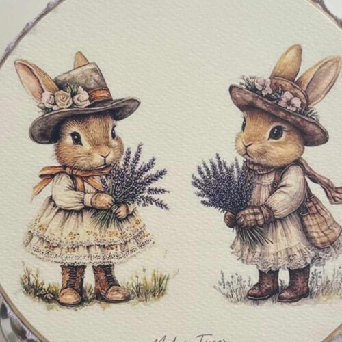 Alternative view of Madame Fioccò Tamburello Incanto 18 cm con nappa rosa