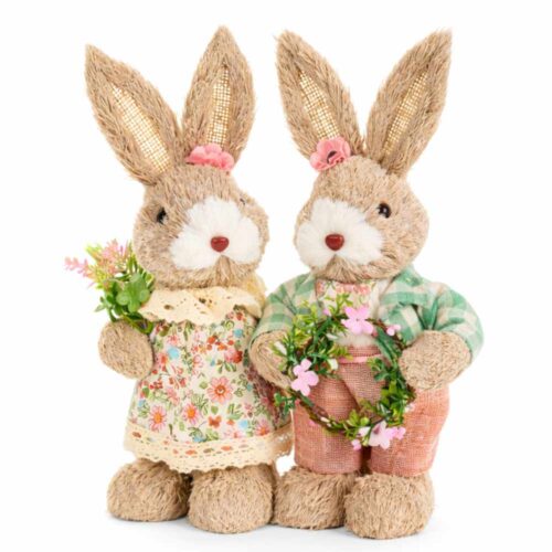 Alternative view of Nuvole di Stoffa Coppia Conigli Pepen Lui e Lei H 30