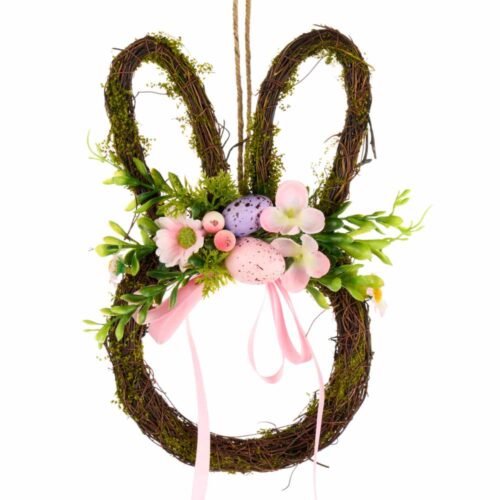 Alternative view of Nuvole di Stoffa Ghirlanda Coniglio Vimini 25x19x6