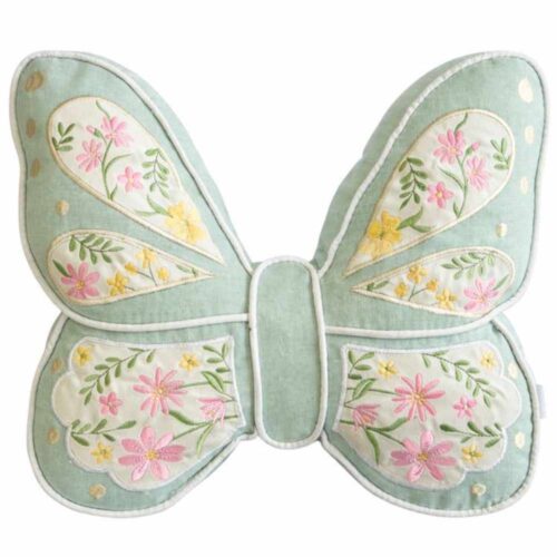 Alternative view of Clodette Cuscino Farfalla Verde 45x37 cm
